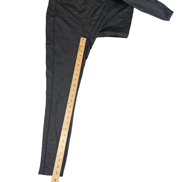 Skechers Active Leggings Yoga Side Pockets Skinny Leg Gray Stretch Size M - Picture 5 of 9